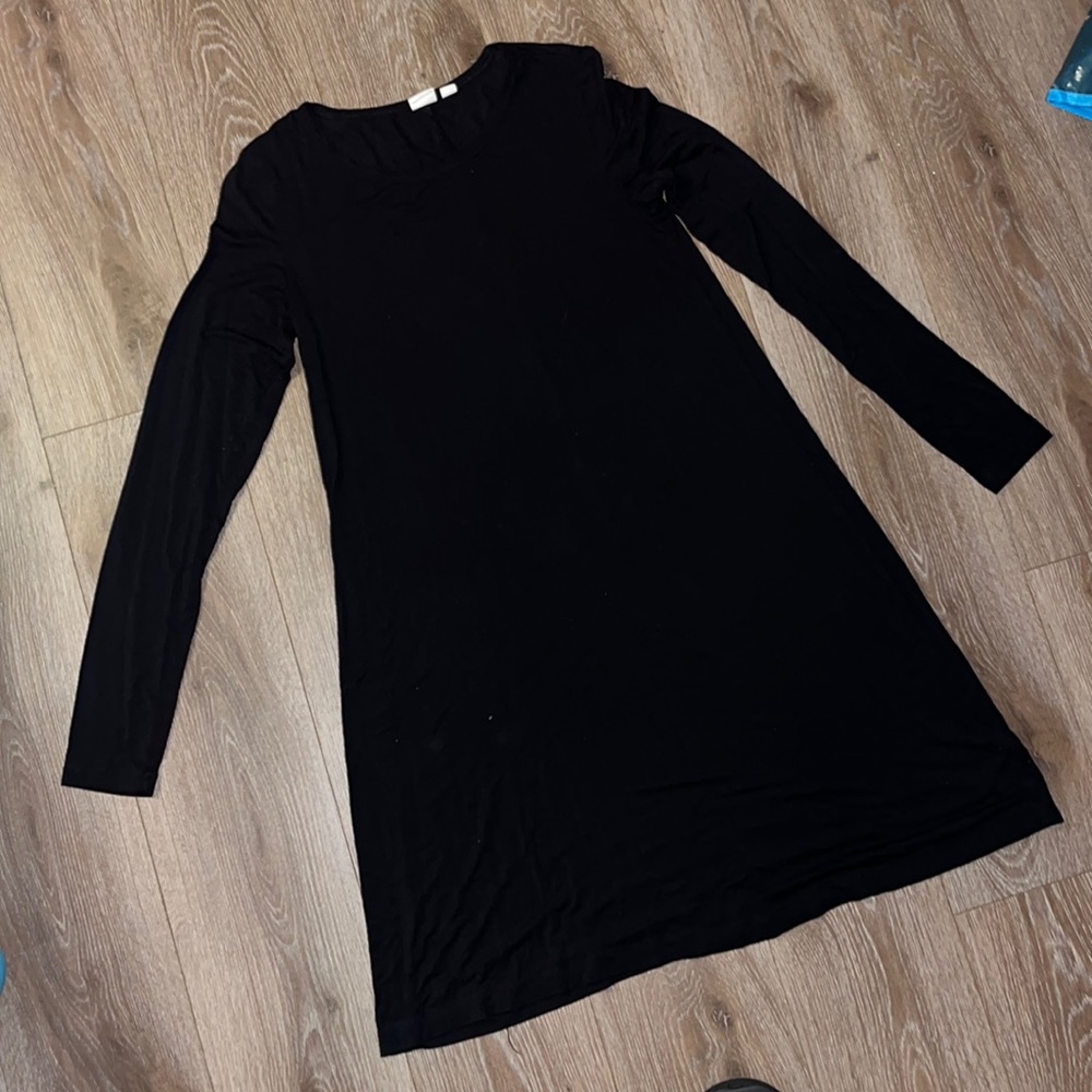Long sleeve black dress